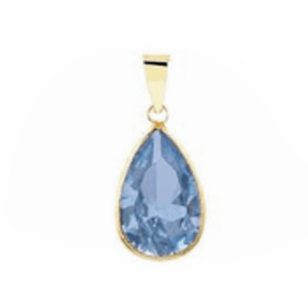 Pingente Ponto de Luz Gota em Ouro 18K 