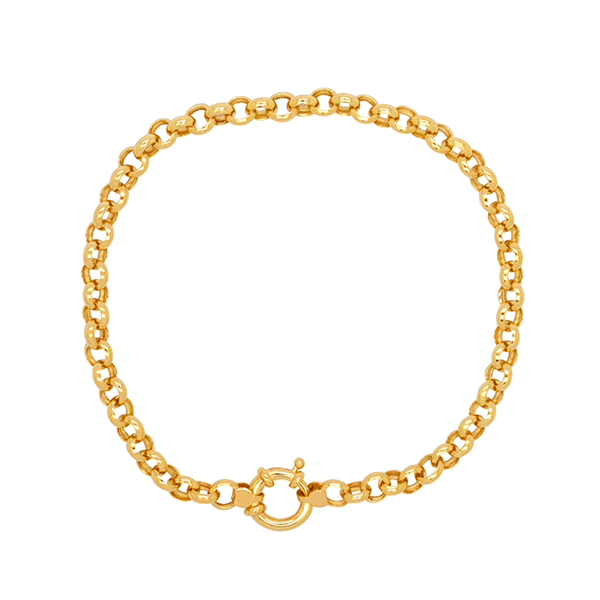 Pulseira Portuguesa em Ouro 18K - 18,5cm