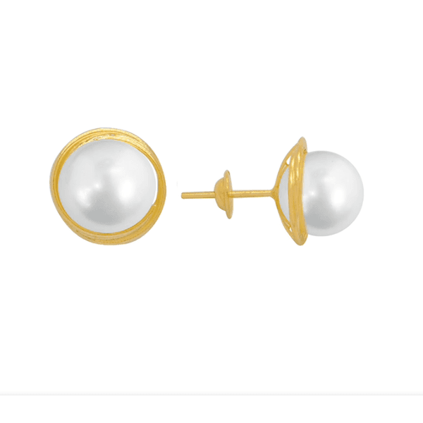 Brinco Pérola 4,00 mm em Ouro 18k