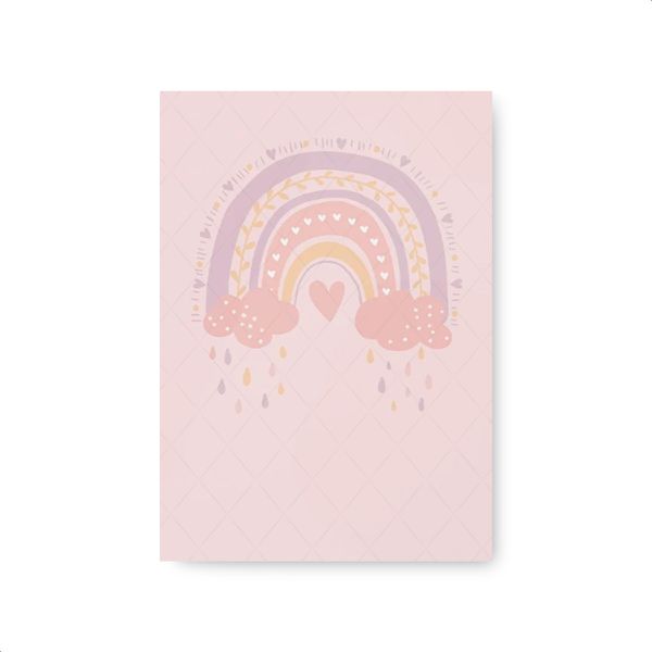 Capa Painel Retangular Sublimado Tema Arco Iris e Nuvem 401