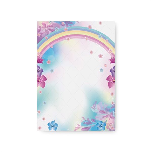 Capa Painel Retangular Sublimado Tema Arco Iris e Nuvem 451