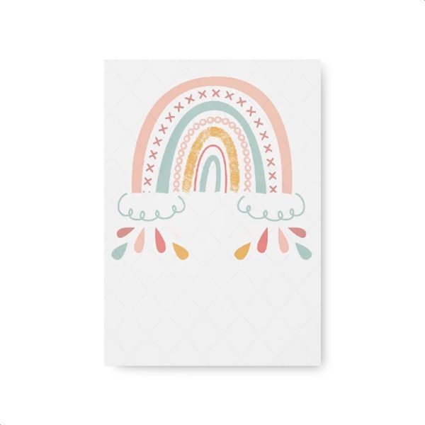 Capa Painel Retangular Sublimado Tema Arco Iris e Nuvem 483