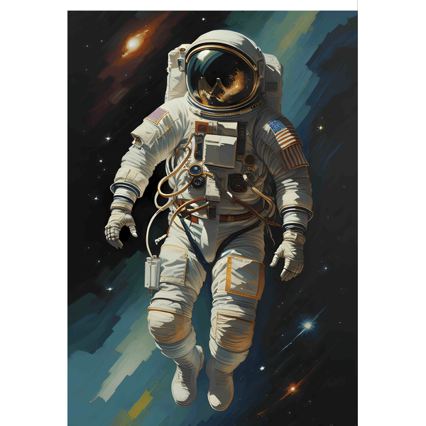 Capa Painel Retangular Sublimado Tema Astronauta 748