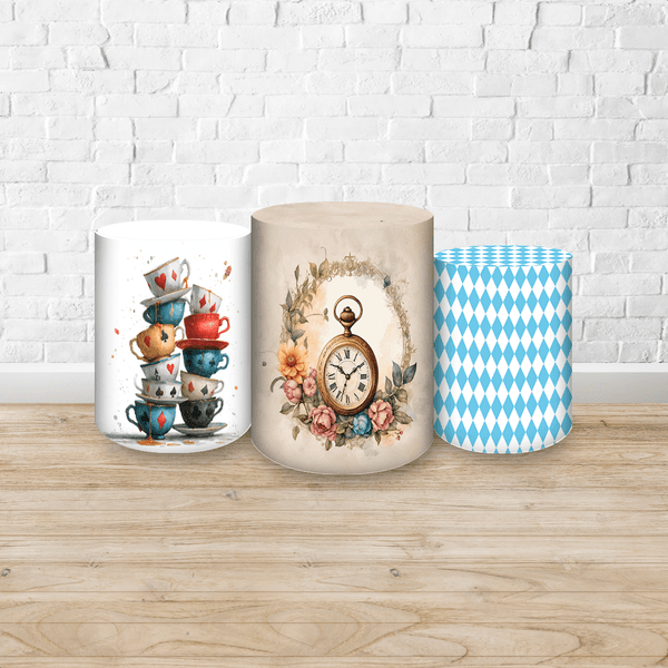Trio Capas Cilindros Tema Alice no Pais das Maravilhas 4143