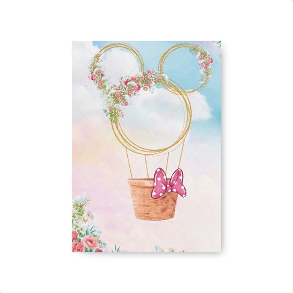 Capa Painel Retangular Sublimado Tema Minnie 490