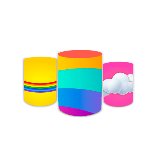 Trio Capas de Cilindros - Arco Íris