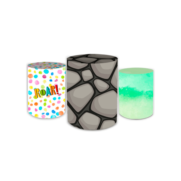 Trio Capas de Cilindros - Dinossauro