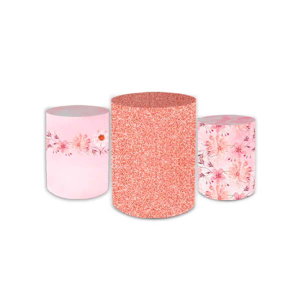 Trio Capas de Cilindros - Floral
