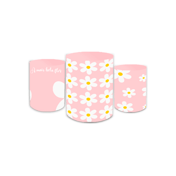 Trio Capas de Cilindros - Floral