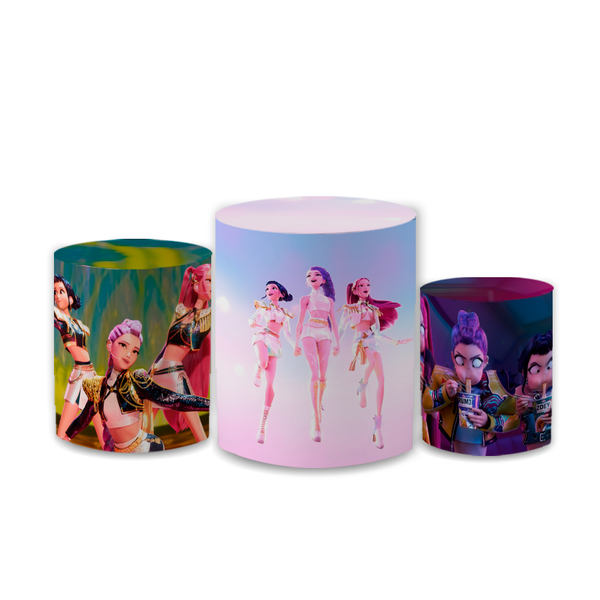 Trio Capas de Cilindros - Guerreiras K-Pop