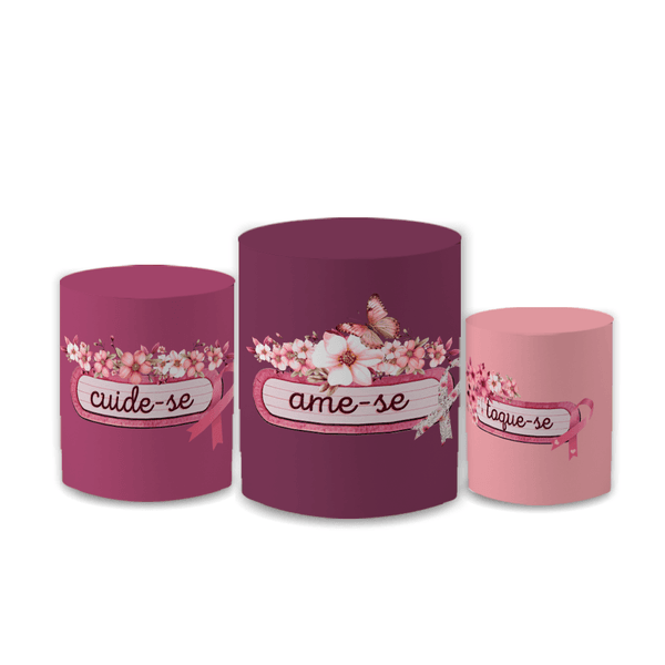Trio Capas de Cilindros - Outubro Rosa