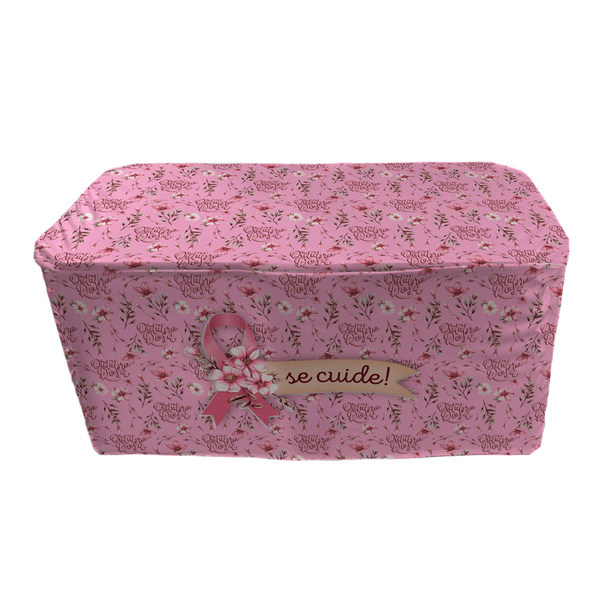 Capa Decorativa de Mesa - Outubro Rosa