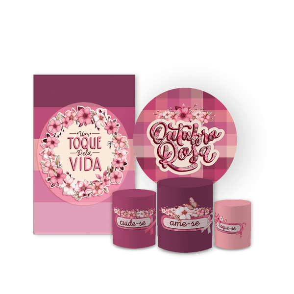 Kit 5 Peças - Outubro Rosa