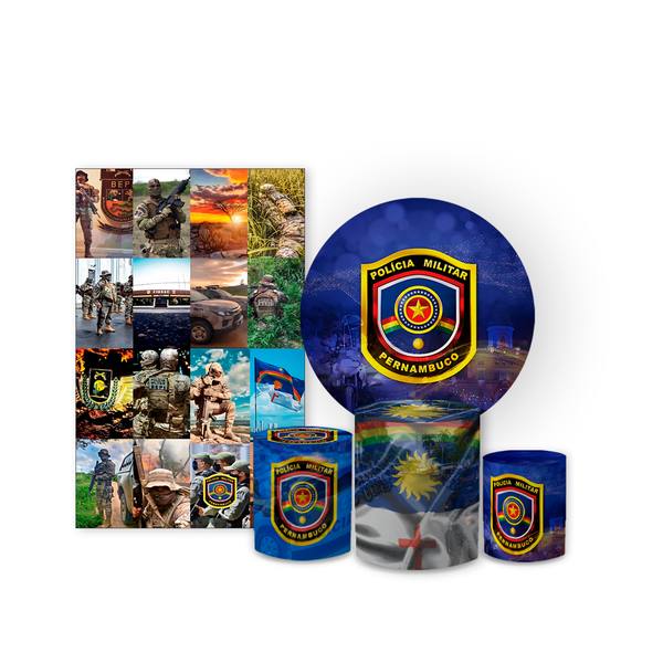 Kit 5 Peças - Polícia