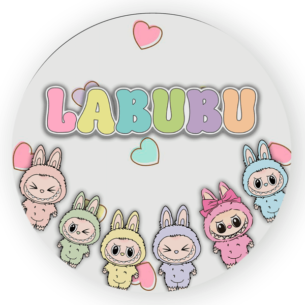 Painel Redondo 50x50 - Labubu