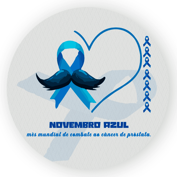 Painel Redondo 50x50 - Novembro Azul