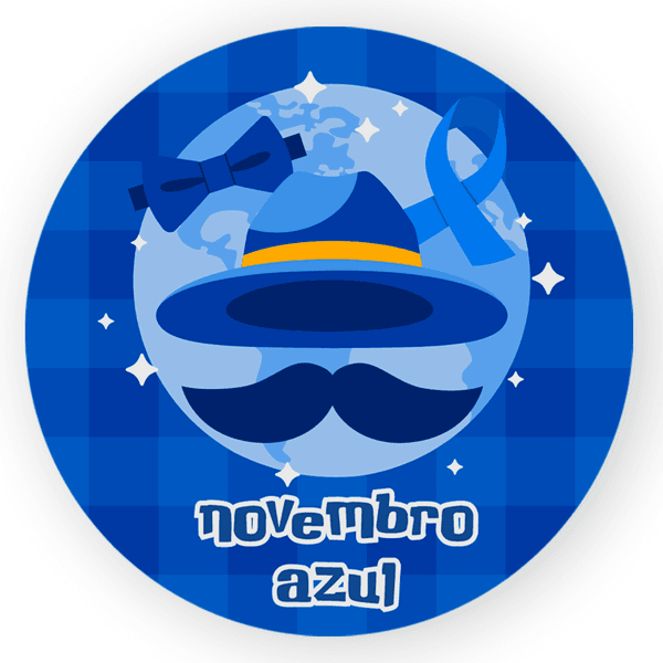 Painel Redondo 50x50 - Novembro Azul
