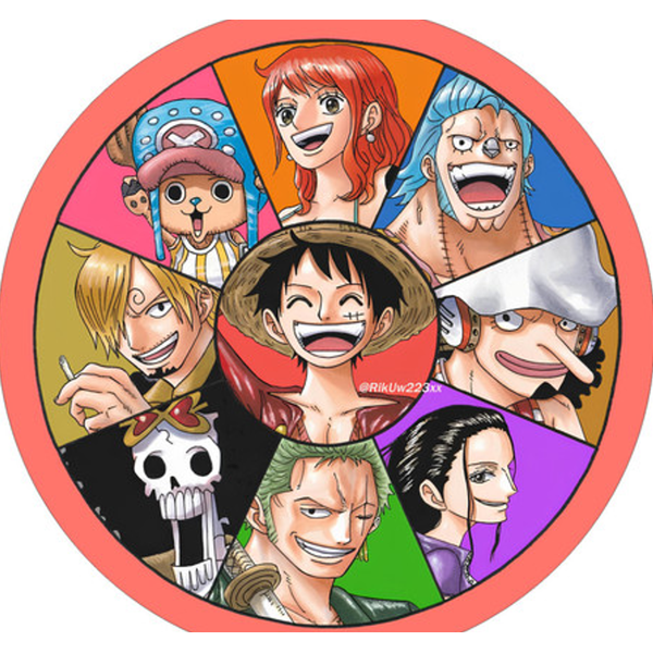 Painel Redondo 50x50 - One Piece