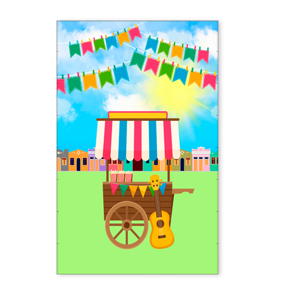 Painel Retangular 2.20x1.50 - Festa Junina