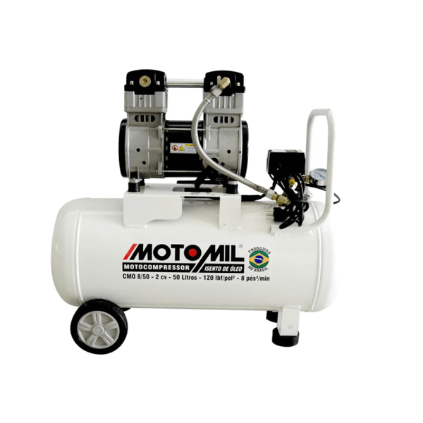 MOTO COMPRESSOR ODONTOL CMO-8/50BR S/OLEO MOTOMIL