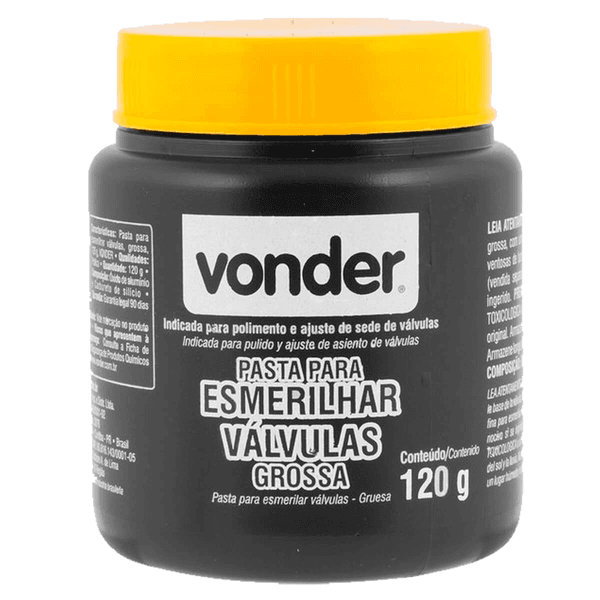 Pasta Para Esmerilhar Grossa 120gr Da Vonder