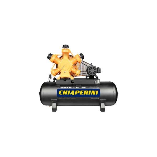 Compressor de ar alta pressão 60 pcm 425 litros - CJ 60 APW 425L - Motor Aberto da Chiaperini 