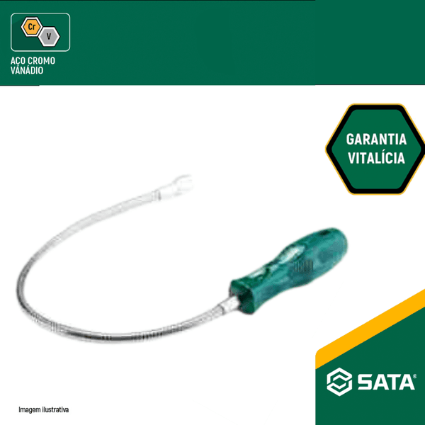 Haste Magnética Com Cabo 400mm x 2kg Da Sata
