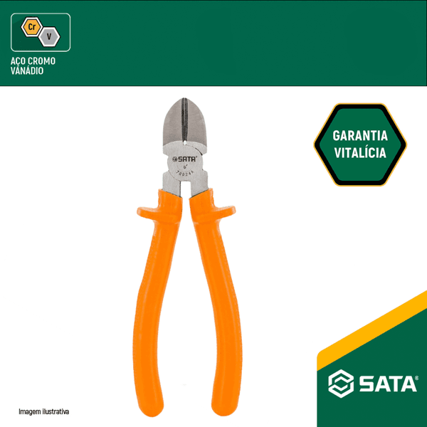 Alicate De Corte Diagonal Isolado 6 da Sata-ST70024AST