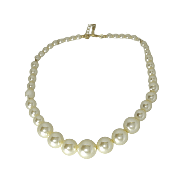Choker Pérolas Médias Degradê Banho de Ouro 18K