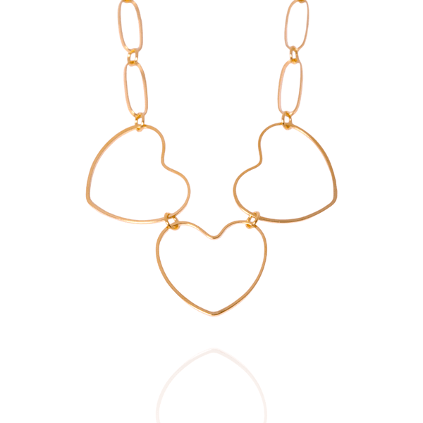 Pulseira Larga Três Corações By Kumbayá