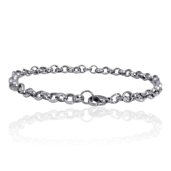 Pulseira Elo Português Aço Inoxidável 