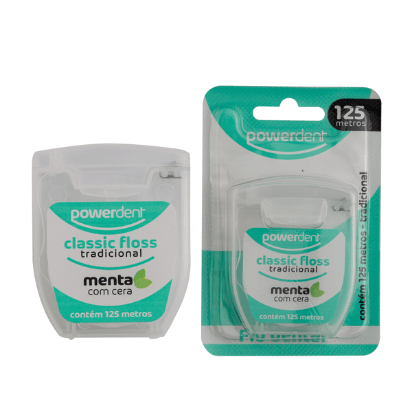 Fio dental Powerdent Classic Floss Tradicional - 125 m