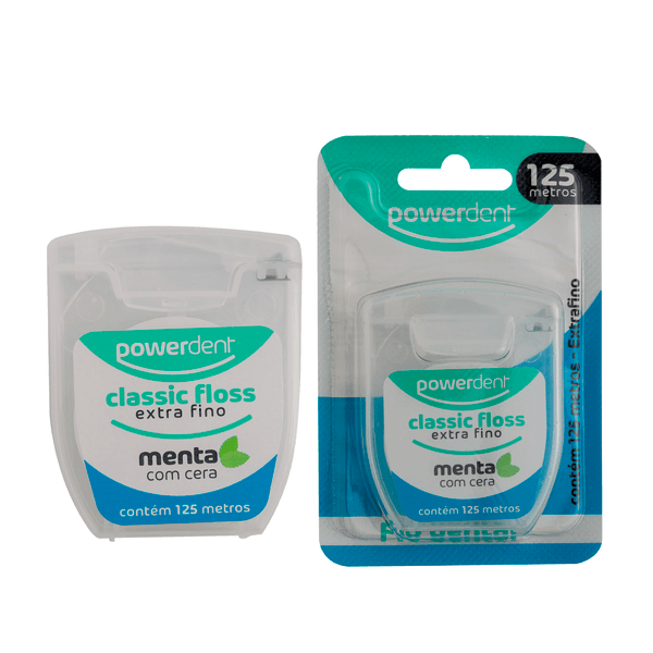 Fio dental Powerdent Classic Floss Extra Fino - 125 m