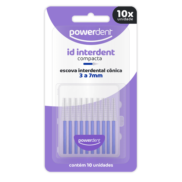 Escova Interdental Powerdent Cônica 3 a 7mm