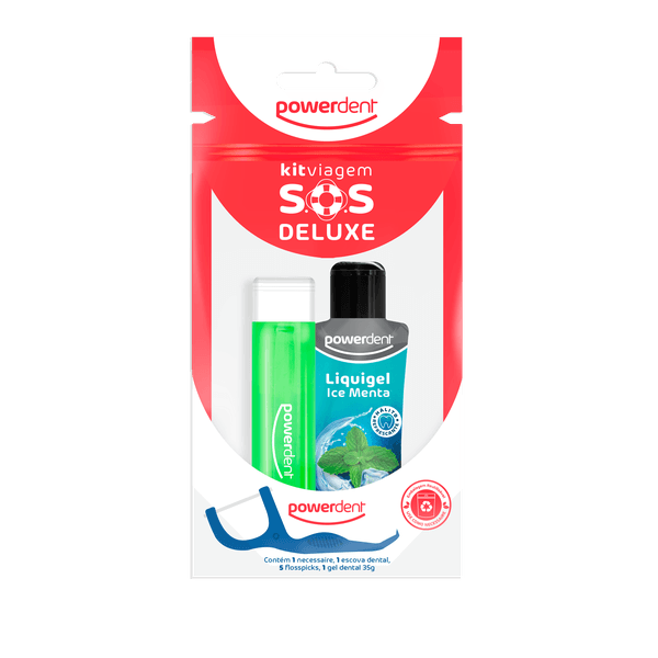 Kit de Higiene Oral Powerdent Viagem SOS Deluxe