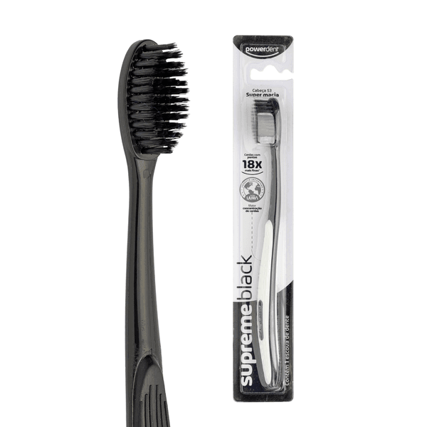Escova de Dentes Powerdent Supreme Black