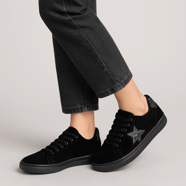 Tênis Casual Couro Premium Velor Preto Luxor Fruit Color 2018 E 