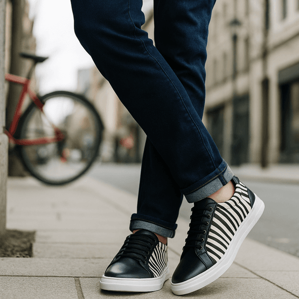 Tênis Casual Couro Premim Animal Print Paris Pelo 2018