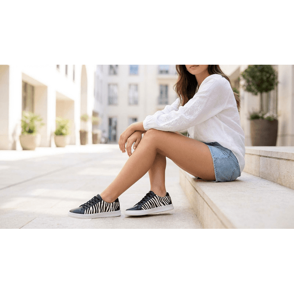 Tênis Casual Couro Premim Animal Print Paris Pelo 2018