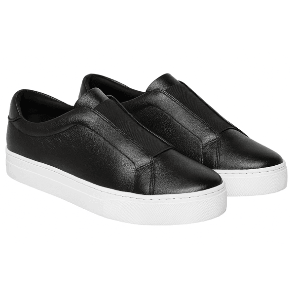 Tênis Slip On Couro Premium Paris Preto 1002