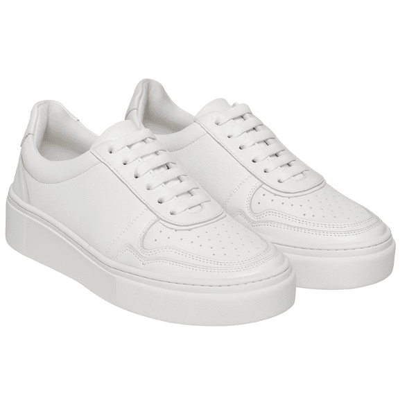 Tênis Casual Couro Premium Off White 2030