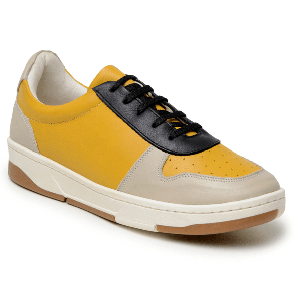 Tênis Casual Couro Premium Plume Off White Camurça Marfim 2032 