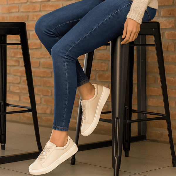 Tênis Slip On Feminino Couro Premium Paris 2229
