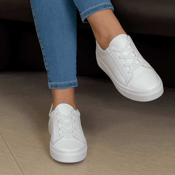 Tênis Slip On Feminino Couro Premium Paris 2229
