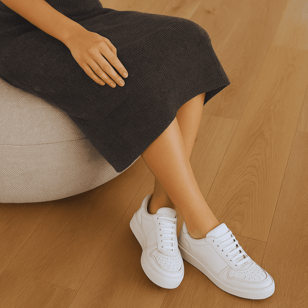 Tênis Casual Couro Premium Fly Branco 2030