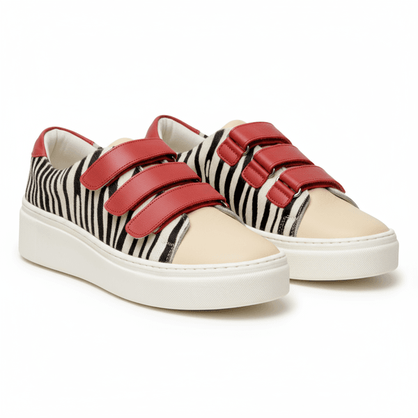 Tênis Couro Legitimo Premium Animal Print Zebra 2900