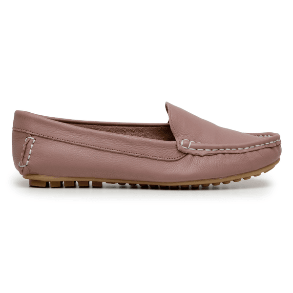 Mocassim Couro Premium Plume Rose 8061