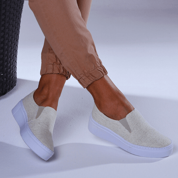 Tênis Slip On Lona Juta Rajada 1200