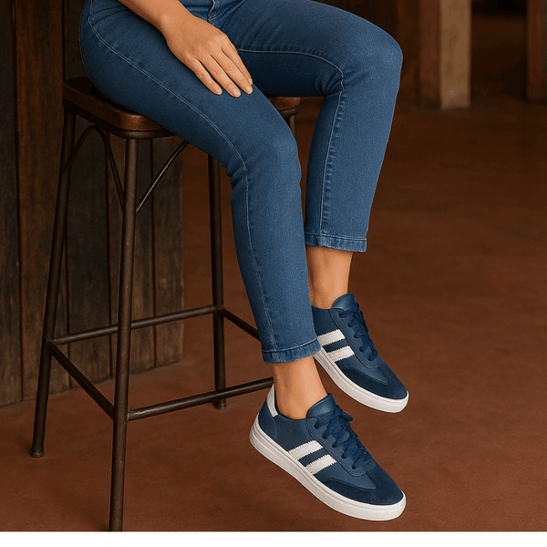 Tênis Casual Couro Premium Paris Branco 2042