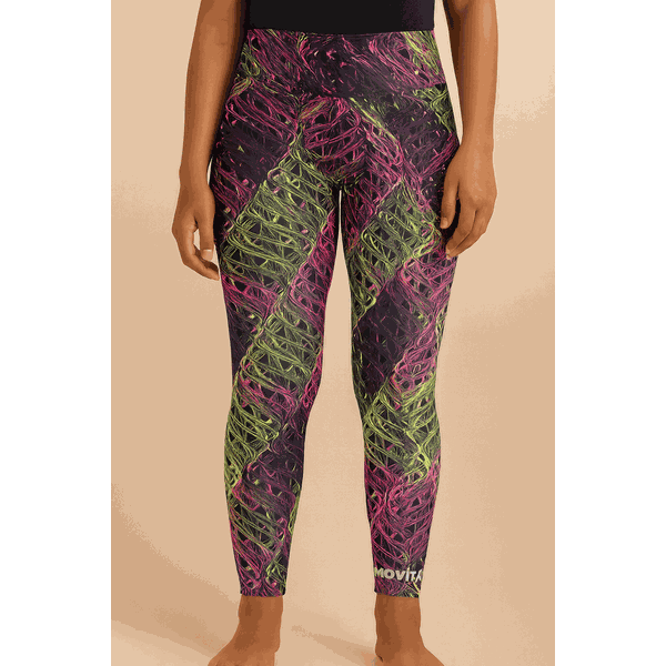 CALÇA LEGGING NEON ABSTRATA - MOD NEON ABSTRATA